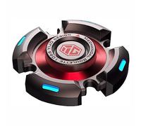 AYUNJIE Metallo Dito Mano Spinner Giocattoli Sensoriali con Luce Luminosa, Stress Ansia ADHD Sollievo Fidget Giocattolo, Autismo Sensoriale Fidget Spinner Regali per Adulti e Bambini (B,Grigio)
