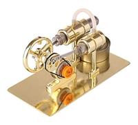 AYUNJIE Metallo Stirling Motore Generatore Modello Generatore di Elettricità Motore, Esperimento Fisico Regalo per Adulti e Bambini