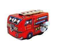 AYUNJIE Retro Wind Up Giocattolo Bambini Latta Giocattoli Vintage MS261 Camion dei Pompieri Modello Bambini Giocattoli Classici Raccogliere Ricordi Regali per Bambini