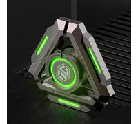 AYUNJIE Stress Ansia Giroscopio Sollievo ADHD Metallo Dito Mano Spinner Giocattoli Sensoriali con Luce Luminosa, Autismo Sensoriale Fidget Spinner Regali per Adulti Bambini (B,Verde)