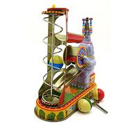 AYUNJIE Wind-up Giocattolo MS456 Elefante Giocare Palle Gioco Latta Giocattolo Nostalgico Tema Vintage da Collezione Bambini Regalo Ragazzi Ragazze Interazione Genitore-Figlio
