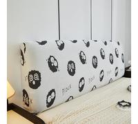 AYUOEODM Copri Testiera Letto Matrimoniale/Singolo/Una Piazza E Mezza Fantasia,Universale Copritestiera Letto Elastico Stampa Tinta Unita,per Testata Letto Imbottita(D,110cm-130cm)