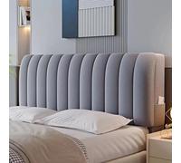 AYUOEODM Copritestata Letto Copertura/Copri Testiere Letto Matrimoniale Imbottito Bianco,Velluto Elasticizzato Morbido Tessuto Universale,per Testiera Letto Decorazione(Grey,180cm)