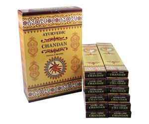 Ayurvedic Chandan Masala Incense Stick Laminato a Mano Fragranza Agrabatti Bo...
