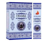 Ayurvedico : Bastoncini di incenso Chakra Masala | Scatola da 12 confezioni da 15 pezzi ciascuna | Totale 180 bastoncini | Qualità premium