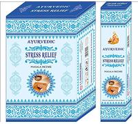 Ayurvedico Stress Relief Masala Bastoncini di incenso fragranza Agarbatti - Scatola da 12 scatole (15 bastoncini in ogni scatola)