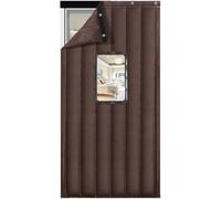 AYVADA Tenda per Porta con Isolamento Termico 80×210 cm, zanzariera per Porta a Maglie Pesanti, zanzariera per Porta Pieghevole Anti-Perdita di energia ad Assorbimento Magnetico, per Porta del sogg