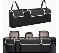 AYVNFI Organizer Bagagliaio Auto, per Mitsubishi Eclipse Cross Galante Zinger Samurai Multiscomparto Borsa, Impermeabile Organizzatore Bagagliaio con Cinghie Regolabili