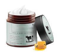 AYVROUP Beef Tallow Face Cream,Tallow cream,Balsamo di Sego e Miele Biologico al 100% Naturale per Viso e Corpo,Idratazione Profonda,Lenisce la Secchezza(120 g)