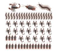 AYVRUOP AYV 60 Pezzi Bug Realistici,Insetti di Plastica,Blatte Finte,Plastica Scarafaggi,Scherzi,Insetti Finti per Fare Scherzi,per Bomboniere e Decorazioni di Halloween Trucco Scherzo Giocattoli