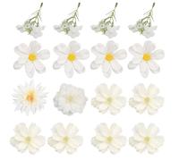 AYVRUOP fiori finti per decorazioni,fiori finti,fiori artificiali,16 pezzi, belli e delicati, per l'artigianato fai da te, lo scrapbooking, il matrimonio, le decorazioni per le feste