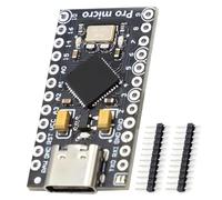 AYWHP 1 PCS Pro Micro con scheda di sviluppo chip 32u4 Pro Micro Pro Mini 5 V/16 MHz Scheda di sviluppo microcontroller Auto aggiornamento USB Interfaccia Type-C Compatibile con Arduino