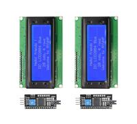 AYWHP 2 moduli display LCD 20 x 4 2004 con interfaccia TWI IIC I2C - Schermo LCD blu da 5 V compatibile con Arduino, Raspberry Pi Pico, ESP32 & ESP8266