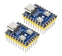 AYWHP 2 schede di sviluppo R-Pi RP2040-Zero con USB-C, Dual-Core ARM Cortex-M0+, 2 MB Flash, compatibile con Raspberry Pi Pico, supporta C/C++ e MicroPython (già saldato)