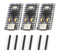 AYWHP 3 PCS Pro Micro con scheda di sviluppo chip 32u4 Pro Micro Pro Mini 5 V/16 MHz Scheda di sviluppo microcontroller Auto aggiornamento USB Interfaccia Type-C Compatibile con Arduino