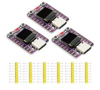 AYWHP 3 schede di sviluppo ESP32-C3 con display OLED da 0,42 pollici, ESP32-C3 ESP32 Mini modulo supporta 2,4 G WiFi Bluetooth 4 MB Flash con porta USB di tipo C per lo sviluppo IoT