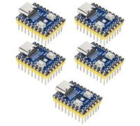 AYWHP 5 schede di sviluppo R-Pi RP2040-Zero con USB-C, Dual-Core ARM Cortex-M0+, 2 MB Flash, compatibile con Raspberry Pi Pico, supporta C/C++ e MicroPython (già saldato)