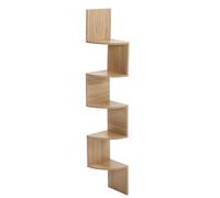 AYWTIUN 3/5 Layer Wooden Corner Shelf Living Room Bedroom Bookcase Floating Corner Shelf Modern Simple Home Decoration per scaffalature(Size2)