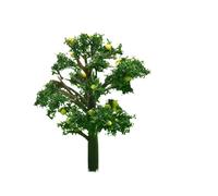 AYWTIUN Albero in miniatura in plastica 20/1 pz. Modello di albero da frutto in plastica, modello treno ferroviario, tavolo giardino con sabbia, architettonico del paesaggio(1pc Cyan 5cm)