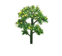 AYWTIUN Albero in miniatura in plastica 20/1 pz. Modello di albero da frutto in plastica, modello treno ferroviario, tavolo giardino con sabbia, architettonico del paesaggio(1pc Cyan 7cm)