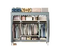 AYWTIUN Armadio per tessuti Armadio in tessuto non for vestiti portatile in Robusto organizzatore di stoccaggio a doppia asta impermeabile