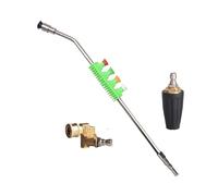 AYWTIUN Bacchetta di Prolunga per Idropulitrice Prolunga for Lancia for Lavatrice ad Alta Pressione con Adattatore, ugello a Getto for Auto a 5 Spruzzi e Loto in Alluminio(L)
