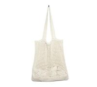 AYWTIUN Borsa Crochet Donna Uncinetto Borse a Tracolla da Donna Borse for la Spesa lavorate a Maglia scavate Borse di Grande capacità for Viaggi di Shopping quotidiani for Il Tempo Libero(Beige)