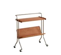 AYWTIUN Carrello Mobile, tavolino Laterale for Divano da Soggiorno, libreria portariviste in Legno massello, Comodino, Mobile Multifunzionale per mobili(Khaki)