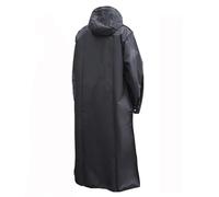 AYWTIUN Impermeabile Lungo Nero Impermeabile for Adulti Donna Uomo Cappotto Antipioggia con Cappuccio for Escursioni all'aperto Viaggi Pesca Arrampicata Addensato per i Giorni di Pioggia(XL)