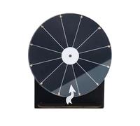 AYWTIUN La Ruota della Fortuna Ruota Girevole for premi, Superficie cancellabile a Secco, Gioco della Roulette da Tavolo for Adulti, di Squadra, Ruota for(Black)