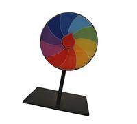AYWTIUN La Ruota della Fortuna Tavolo da Gioco, Giradischi, Roulette, Estrazione a sorte, for riunioni, Feste di Compleanno, attività didattiche, Accessori, supermercati, Carnevale(10 Grids)
