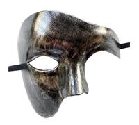 AYWTIUN Maschere da festa Maschere for feste Maschera for travestimento for con palla antica fantasma a mezzo occhio un(Silver)