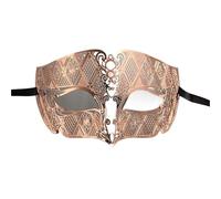 AYWTIUN Maschere da festa Maschere for occhi in maschera da uomo in filigrana metallica tagliata al laser for balli nuziali for feste(Rose)