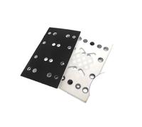 AYWTIUN platorello per levigatrice Platorello abrasivo con gancio e anello 130X80mm Piastra di ricambio a 12 fori for platorello for disco lucidante quadrato per Lucidatrice e Levigatura