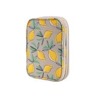 AYWTIUN Porta Filati Pieghevole Empty Knitting Needles Case Travel Storage Organizer Bag for Circular And Other Accessories Kit per Trasportare Progetti, Ferri da Maglia(Yellow)