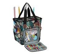 AYWTIUN Porta Filati Pieghevole Empty Knitting Storage Bag Crochet for Hook Sewing Tools Needles And DIY Needle Arts Craft Yarn per Trasportare Progetti, Ferri da Maglia(Color 2)