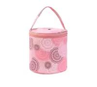 AYWTIUN Porta Filati Pieghevole Round Yarn Handheld Storage Bag Portable Knitting with Thread Hole DIY Sewing Tools Organize Crochet Hook per Trasportare Progetti, Ferri da Maglia(C17)