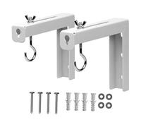 AYWTIUN Supporto per schermo proiettore Staffe for montaggio a soffitto for schermo for proiettore da 2 pezzi Ganci di stabili in metallo for uso domestico, in aula, for presentazioni film