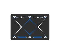 AYWTIUN Tappetino da Allenamento per Calcio Tappetino da Calcio for Allenamento con i Passi, 35,43x23,62 Pollici, Tavolo Portatile l'agilità, Gioco Antiscivolo(Blue)