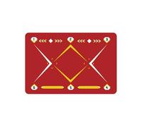 AYWTIUN Tappetino da Allenamento per Calcio Tappetino da Calcio for Allenamento dei Passi, Silenzioso, Antiscivolo, Portatile, for l'agilità(Color 4)