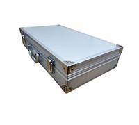 AYWTIUN valigetta in alluminio con maniglia Cassetta degli attrezzi in lega di alluminio Custodia for strumenti portatile dei file for la conservazione dell'hardware con spugna