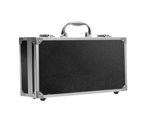AYWTIUN valigetta in alluminio con maniglia Cassetta degli attrezzi in lega di alluminio Custodia for strumenti portatile dei file for la conservazione dell'hardware con spugna