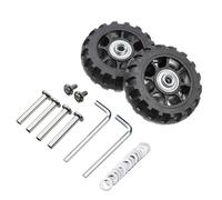 AYXAMO Ruote Trolley Ricambio, Ruote Per Trolley 8 pezzi di ruote universali ricambio for valigie, assi durevoli, kit strumenti la riparazione girevoli silenziose con vite(74mm-28.7mm)
