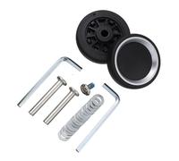 AYXAMO Ruote Trolley Ricambio, Ruote Per Trolley 8 ruote for bagagli da viaggio resistenti con viti, kit di riparazione girevoli ricambio valigie, fai te(49mm x 12mm)