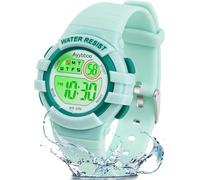 Ayybboo Orologio Digitale Bambino,7 LED Colorati,3ATM Impermeabile,Sveglia/Cronometro/Data,Orologio Sportivo da Polso per Ragazzi e Ragazze,Regalo Bambini 4-15 Anni