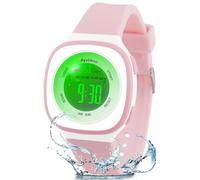 Ayybboo Orologio Digitale Bambino,7 LED Colorati,3ATM Impermeabile,Sveglia/Cronometro/Data,Orologio Sportivo da Polso per Ragazzi e Ragazze,Regalo Bambini 4-15 Anni