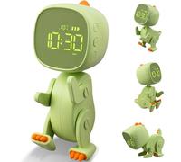 Ayybboo Sveglia Digitale per Bambini con Snooze,Luce Notturna,12/24 Ore,Sveglia da Comodino per Ragazzi e Ragazze,Facile da Usare per L'asilo,La Camera da Letto,il Soggiorno（Verde）