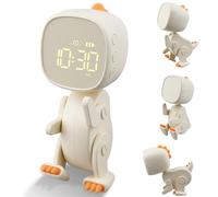 Ayybboo Sveglia Digitale per Bambini con Snooze,Luce Notturna,12/24 Ore,Sveglia da Comodino per Ragazzi e Ragazze,Facile da Usare per L'asilo,La Camera da Letto,il Soggiorno（Beige）
