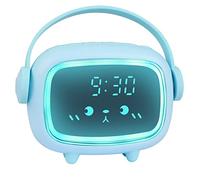 Ayybboo Sveglia per Bambini,Orologio Digitale per Bambini per Ragazze e Ragazzi,Sveglia da Comodino per Angeli con Luci e Funzione Snooze (Blu)