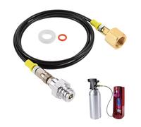 AYYDS Adattatore CO2 per tubo ad alta pressione, 1,5 m, adatto per Gro-h-e Blue Home, connettore standard TR21-4 e W21.8-14, tubo CO2 ad alta pressione per bottiglie di CO2 standard, tubo CO2